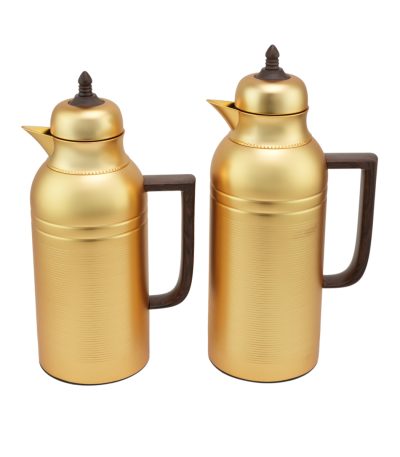 Tea & Coffee Vacuum Flask Set 2Pcs 1.75L – Gold Mat - 008 01