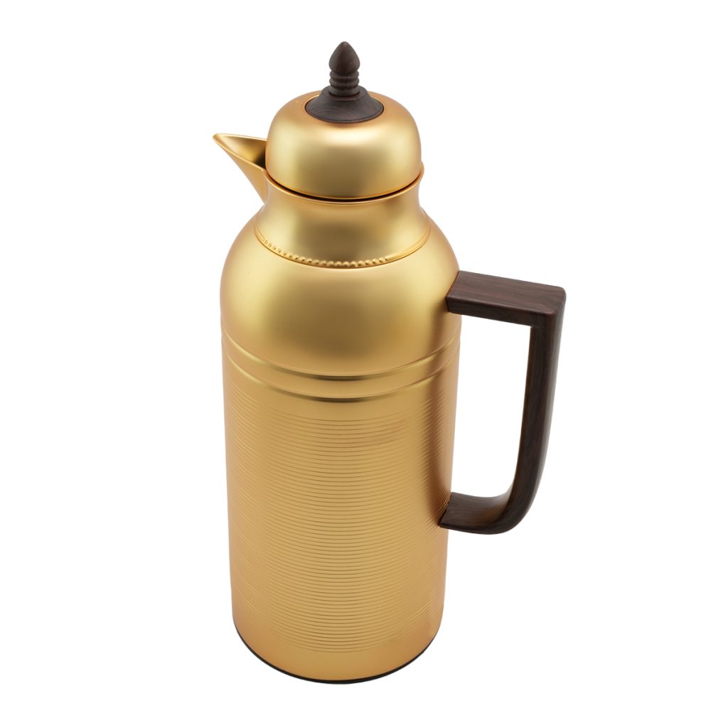 Tea & Coffee Vacuum Flask Set 2Pcs 1.75L – Gold Mat - 008 02
