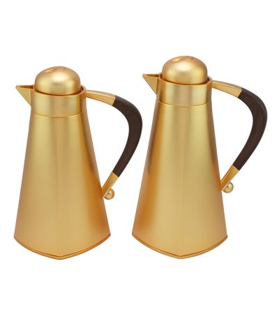 Modern Tea & Coffee Vacuum Flask Set 2Pcs 1.75L Gold Mat - 019 01