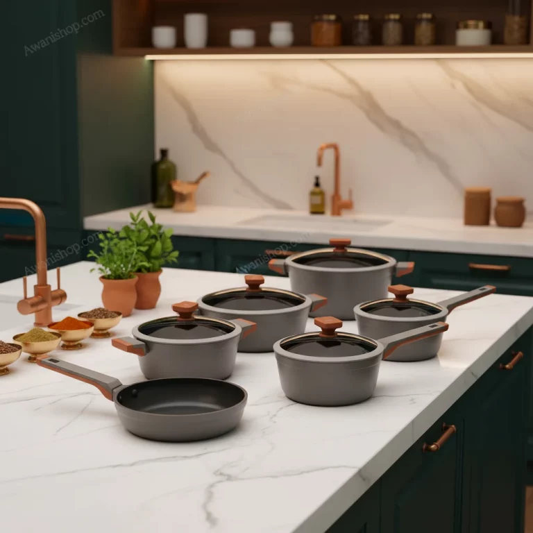 12 Pcs Granite Non-Stick Cookware Set — Home chefs and culinary artists