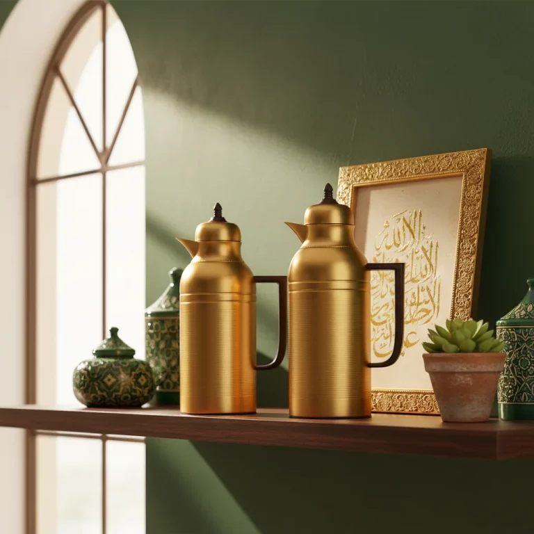 Tea & Coffee Vacuum Flask Set 2Pcs 1.75L – Gold Mat — Daily Home Use