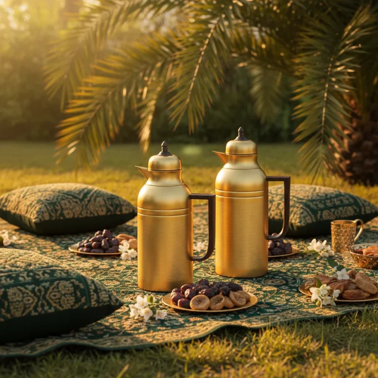 Tea & Coffee Vacuum Flask Set 2Pcs 1.75L – Gold Mat — Outdoor Adventures