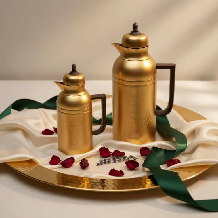 Tea & Coffee Vacuum Flask Set 2Pcs 1.75L – Gold Mat — Gifting