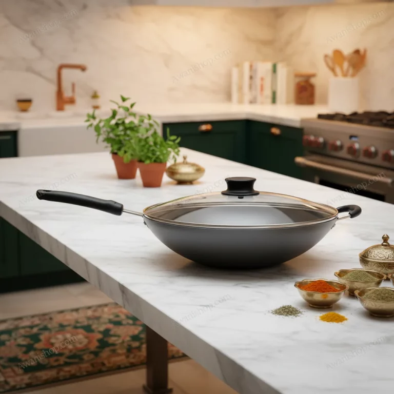 Black Non-Stick Wok 36 cm 6L — Health-conscious Cooking