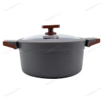 Granite Non-Stick Casserole Dark Grey 24 cm