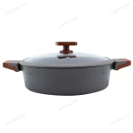 Granite Non-Stick Low Casserole 28 cm Dark Grey
