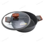 Granite Non-Stick Low Casserole 28 cm Dark Grey — view 2