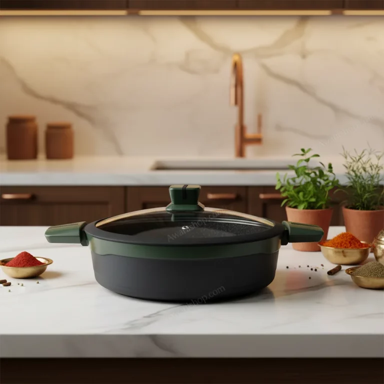 Granite Non-Stick Low Casserole 28 cm — Elegant Table Serving