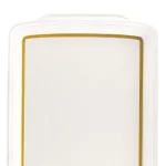 Melamine Serving Tray White Gold — view 4