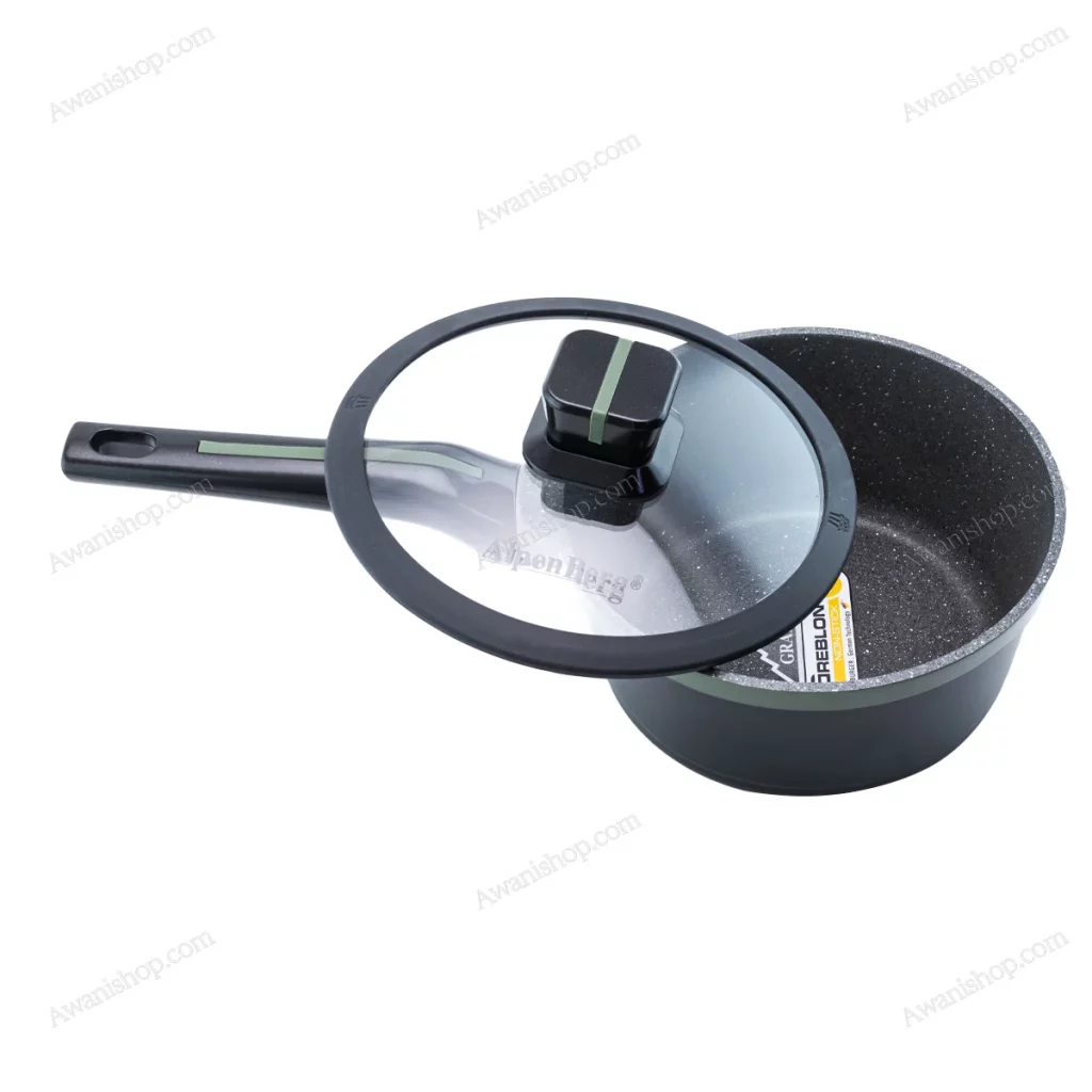 Olive Green Granite Non-Stick Sauce Pan 20 cm — view 2