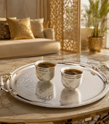 Stainless Steel Oval 3 Pieces Tray Set — view 2