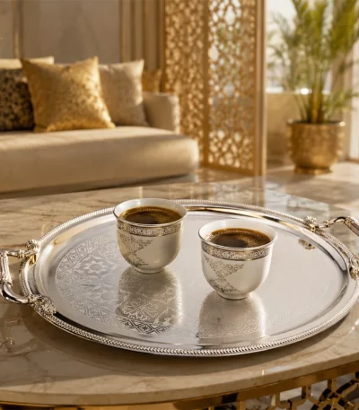 Stainless Steel Oval 3 Pieces Tray Set — view 2