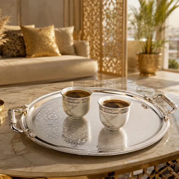 Stainless Steel Oval 3 Pieces Tray Set — view 2