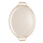 Stainless Steel Oval 3 Pieces Tray Set — view 3