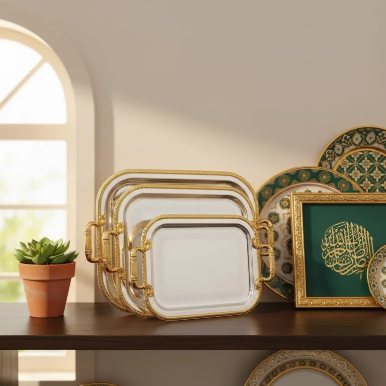 Stainless Steel Rectangle 3 Pieces Tray Set — Home Entertaining