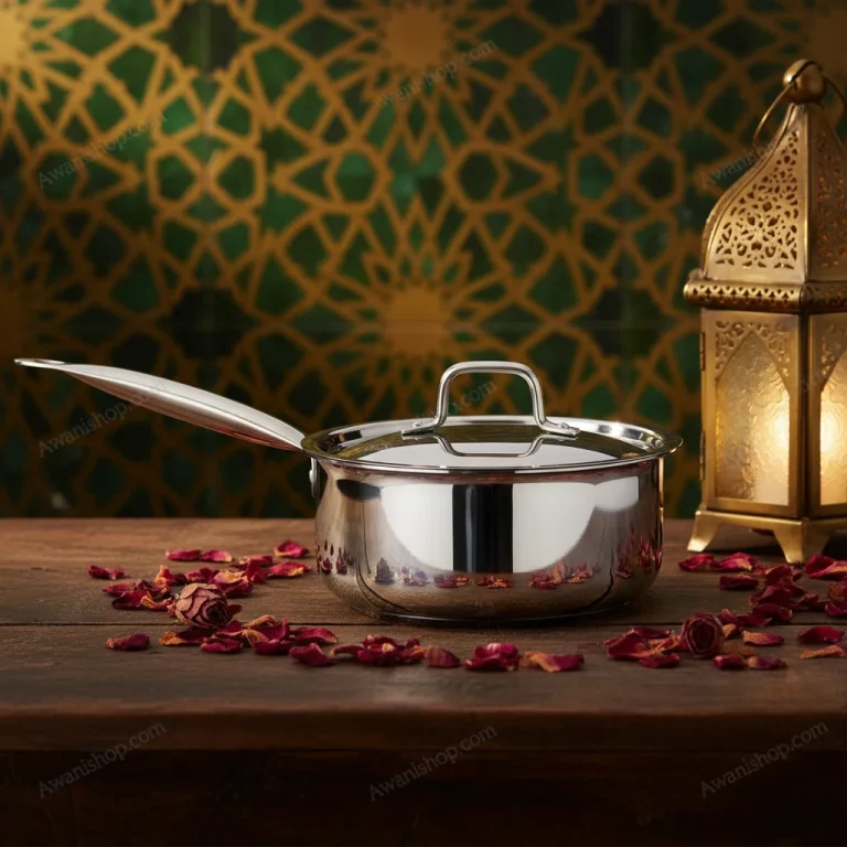 Stainless Steel Saucepan — Gourmet Dinner Preparation
