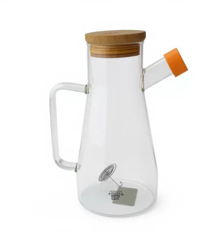 Borosilicate Glass Oil and Vinegar Dispenser Cruet — view 3