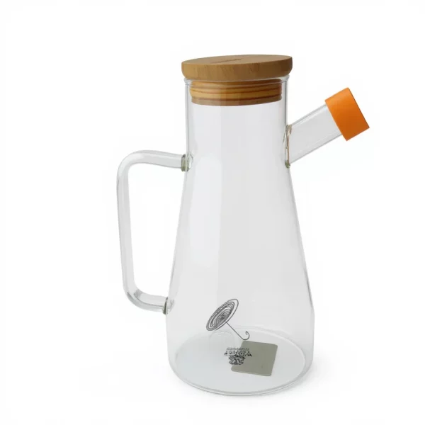 Borosilicate Glass Oil and Vinegar Dispenser Cruet — view 3
