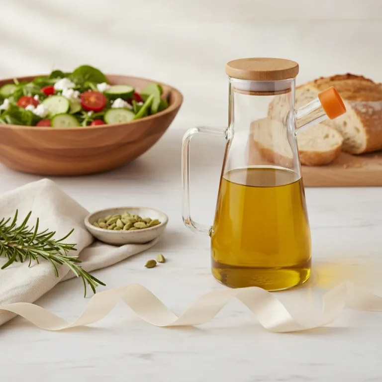 Borosilicate Glass Oil and Vinegar Dispenser Cruet — Luxurious Gift for Foodies