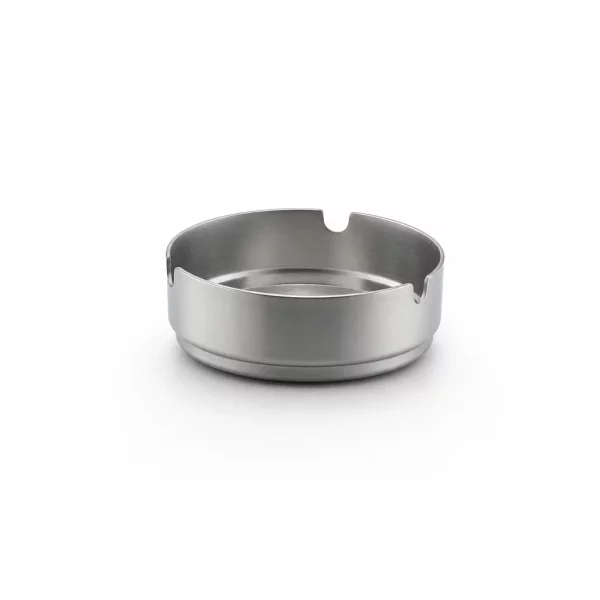 Brushed Metal Round Ashtray