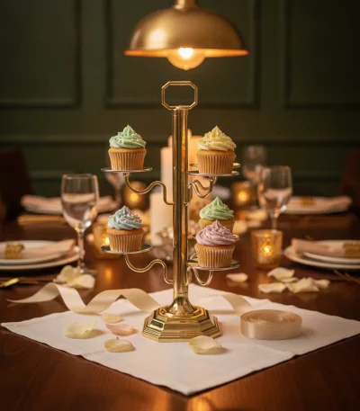 Carousel Cupcake and Dessert Stand — Luxurious Dessert Presentation