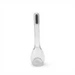 Clear Glass Oil and Vinegar Bottle with Silver Cap