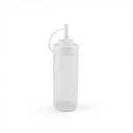 Clear Plastic Squeeze Bottle with Volume Markings 450ml