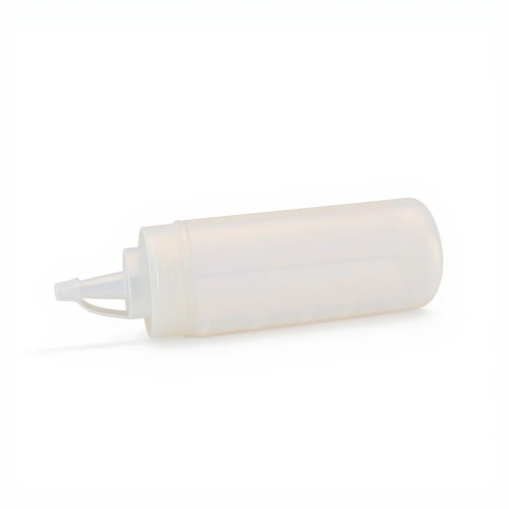 Clear Plastic Squeeze Bottle with Volume Markings 450ml — view 2