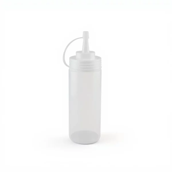 Clear Plastic Squeeze Bottle with Volume Markings 450ml