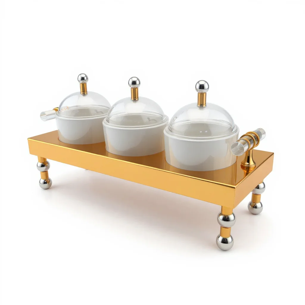3-Compartment Nuts and Sweets Server