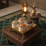 4-Compartment Nuts and Sweets Server — Majlis Gathering Elegance
