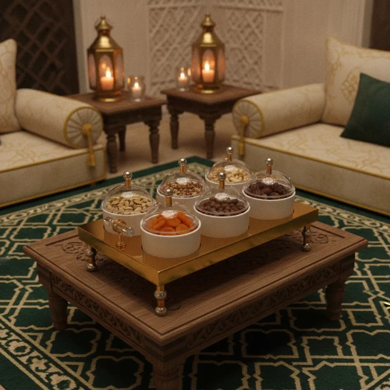 6-Compartment Nuts and Sweets Server — Sophisticated Coffee Table Display