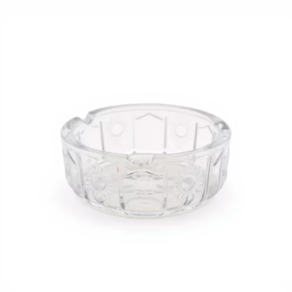 Crystal-Cut Glass Ashtray