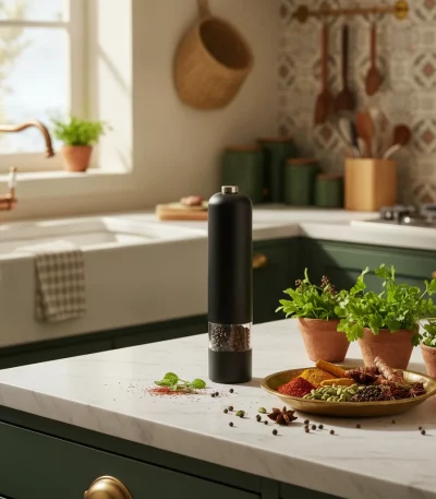 Electric Battery-Operated Salt and Pepper Grinder — Minimalist Kitchens