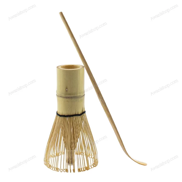Bamboo Matcha Whisk and Scoop Set – 2 Piece