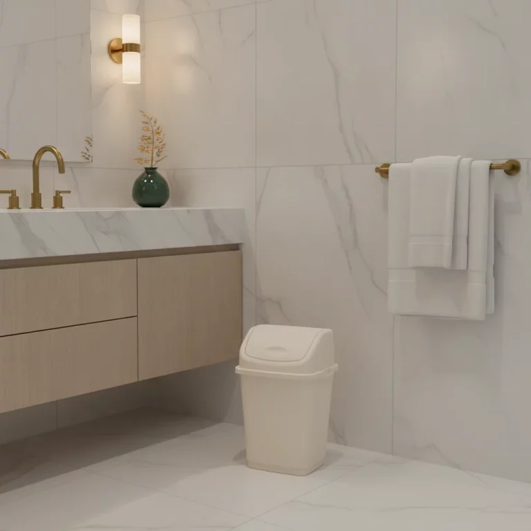 Fantasy 5L Swing-Top Waste Bin — Bathrooms