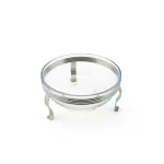 Glass Salad Bowl with Decorative Stand and Serving Spoon — view 5