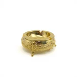 Gold Ornate Vintage Pedestal Ashtray