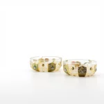 Gold Toned Crystal-Cut Glass Ashtray — view 3