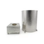 Hammered Metal Tissue Box & Waste Bin Set — view 9