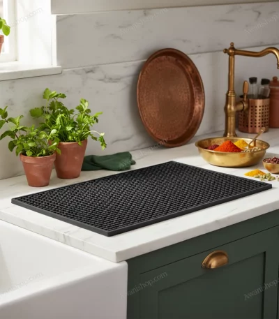 Homestia Food-Grade Silicone Bar Mat 45×30cm — Kitchen Counters