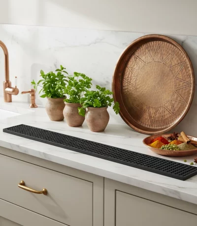Homestia Food-Grade Silicone Bar Runner Mat 60×8cm — Professional Chefs