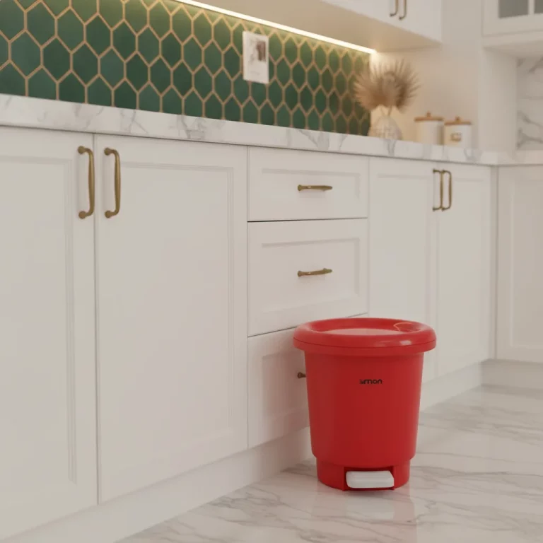 Limon Cylindrical Pedal Waste Bin — Compact Kitchens