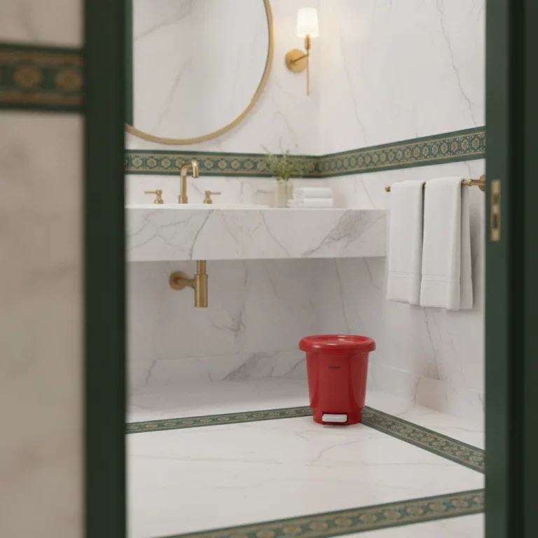 Limon Cylindrical Pedal Waste Bin — Contemporary Bathrooms