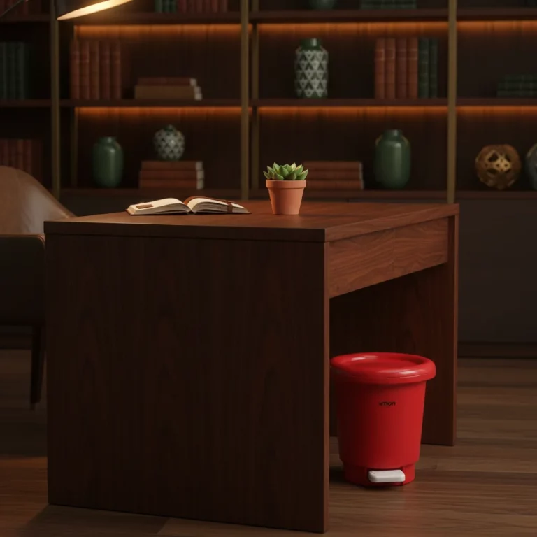 Limon Cylindrical Pedal Waste Bin — Offices and Workspaces