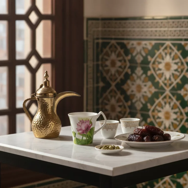 Lotus Flower Ceramic Mug — Daily Use