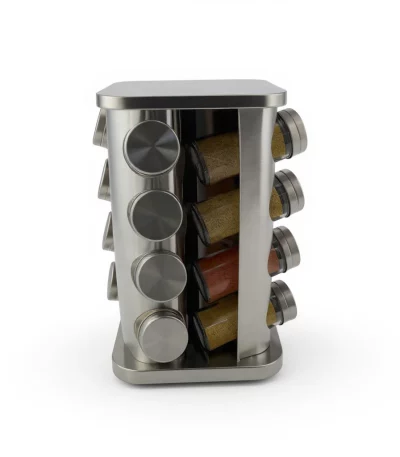 Mika Home 16-Piece Revolving Spice Carousel Rack