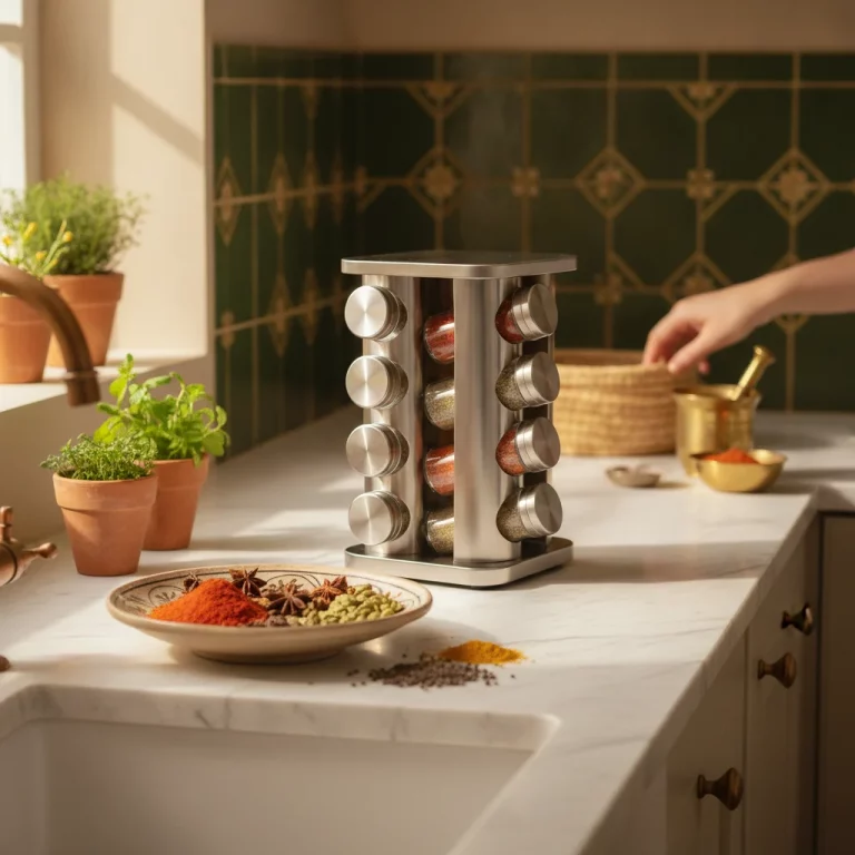 Mika Home 16-Piece Revolving Spice Carousel Rack — Cultural Cooking