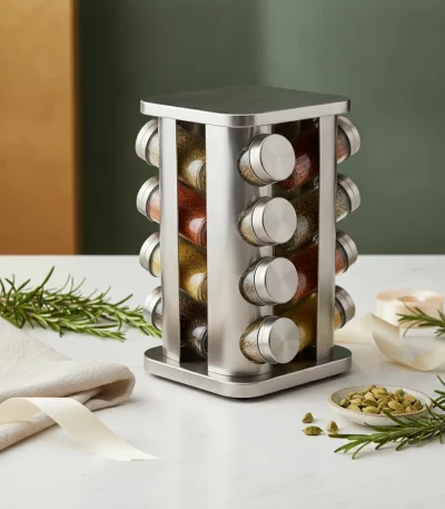 Mika Home 16-Piece Revolving Spice Carousel Rack — Gift Seekers