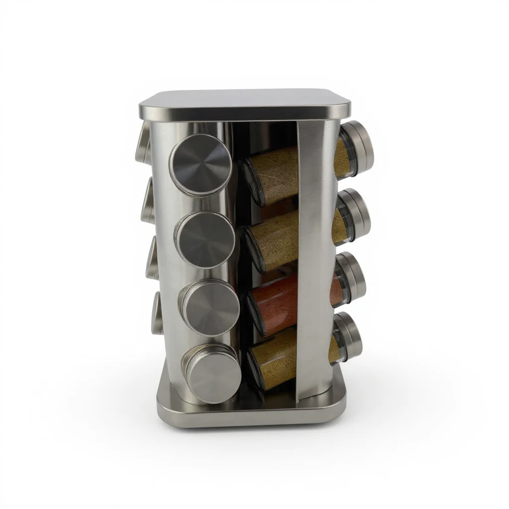 Mika Home 16-Piece Revolving Spice Carousel Rack Mika Home 16-Piece Revolving Spice Carousel Rack